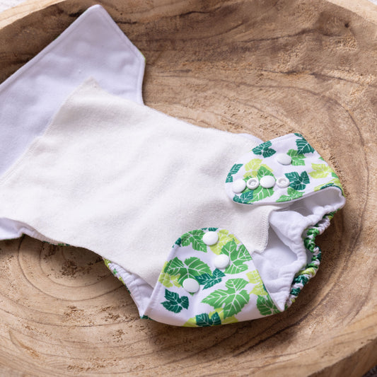 Seiden-Windeleinlage • Extra Pflegend • Natürliche Peace Silk • 100% Bourette-Seide • Naturweiß Ungefärbt (ohne Stoffwindel)