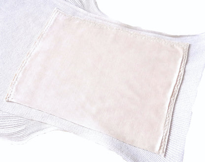 Seiden-Windeleinlage • Pflegend • Natürliche Peace Silk • 100% Seide • Naturbelassen Creme