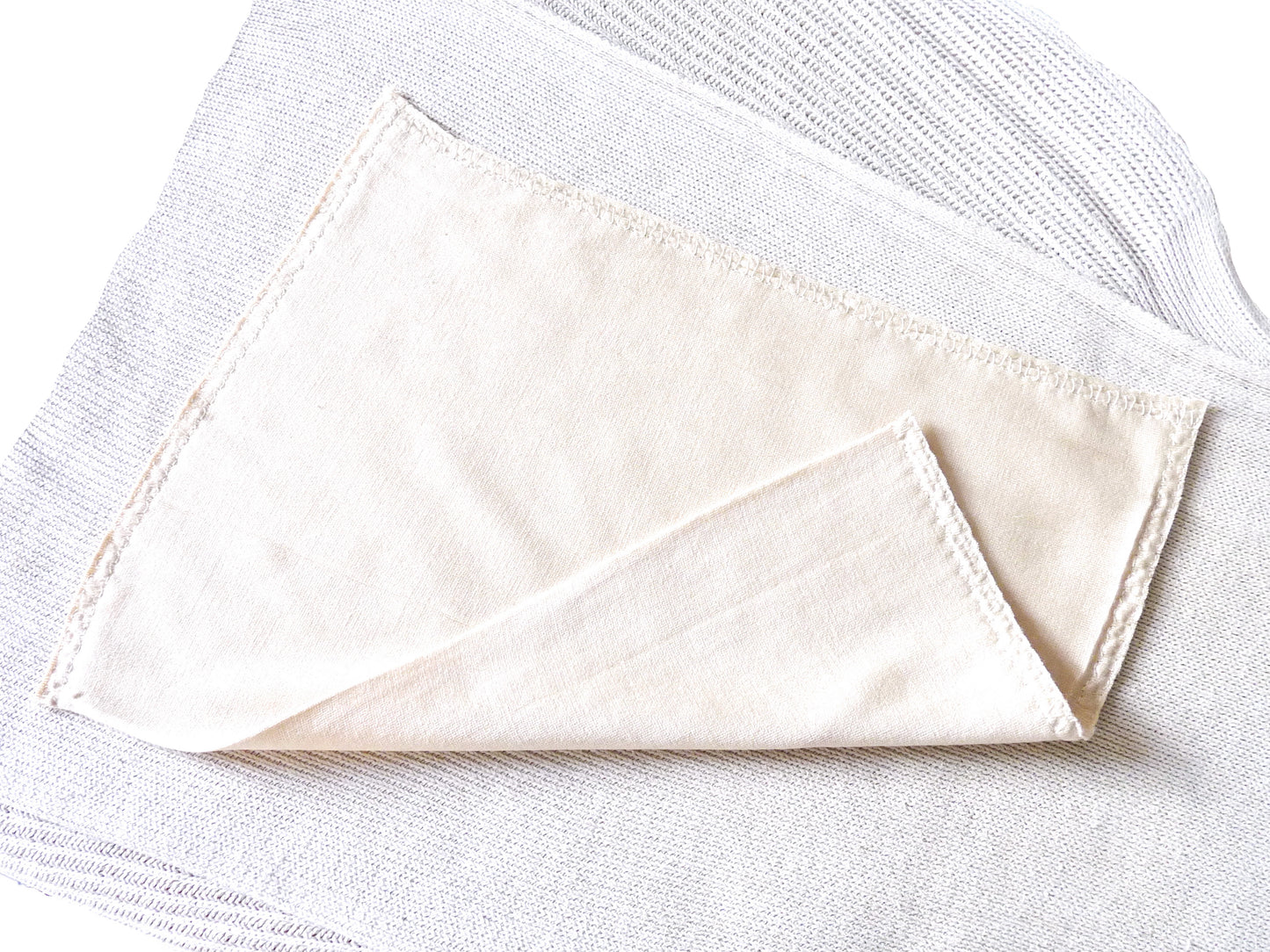 Seiden-Windeleinlage • Pflegend • Natürliche Peace Silk • 100% Seide • Naturbelassen Creme