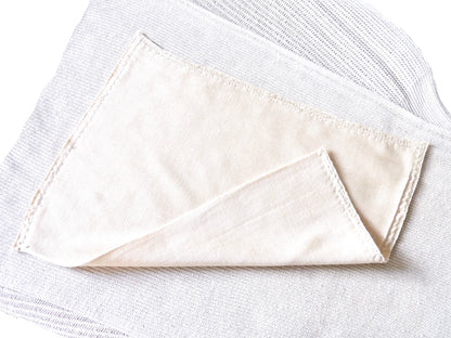 Seiden-Windeleinlage • Pflegend • Natürliche Peace Silk • 100% Seide • Naturbelassen Creme
