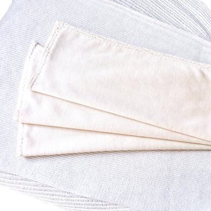 Seiden-Windeleinlage • Pflegend • Natürliche Peace Silk • 100% Seide • Naturbelassen Creme